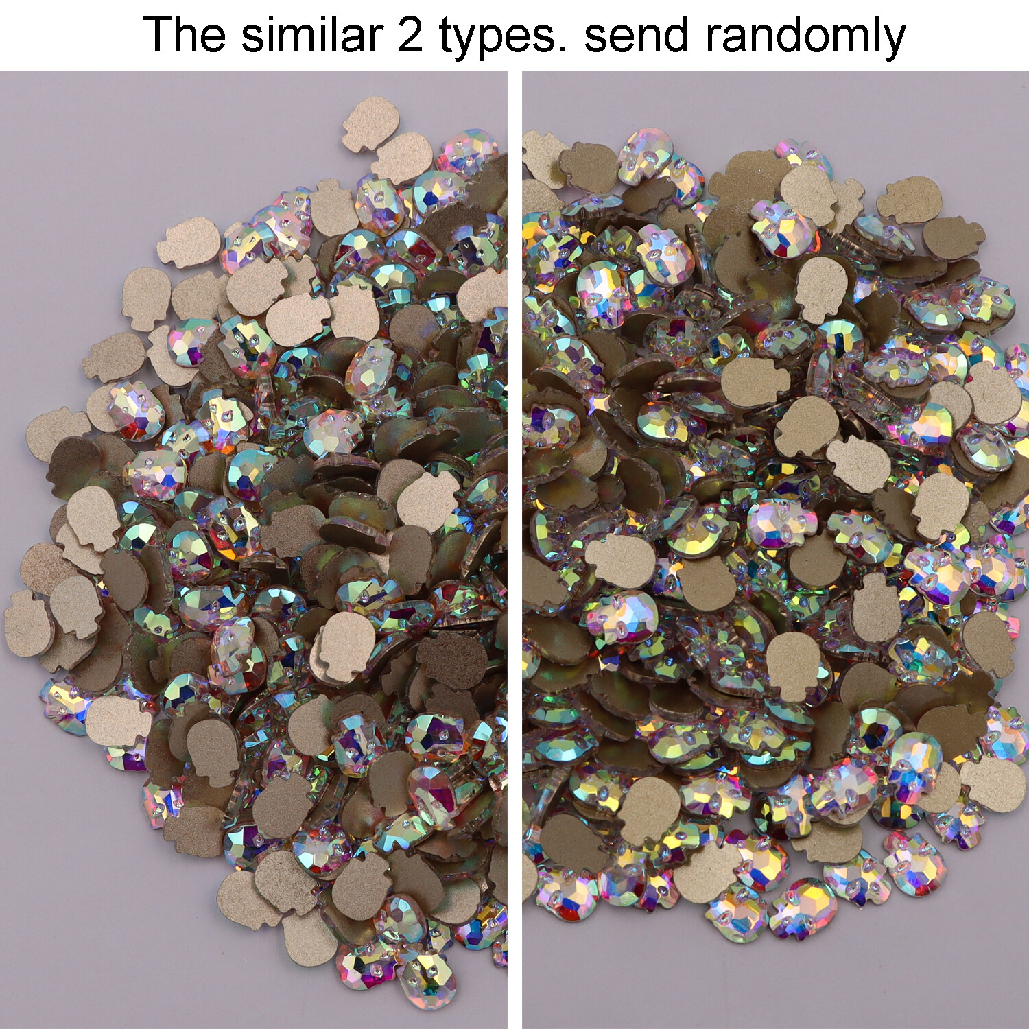 Nail Art Glass Rhinestones Glitter Diamond Crystal Gem 3D Tips DIY Decoration