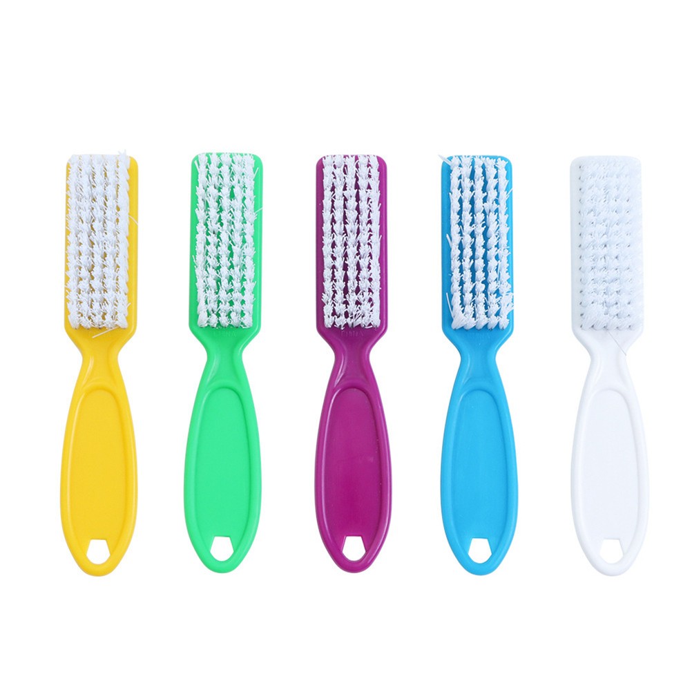 10pcs Nail Cleaning Brushes Set Long Handle Fingernail Brush for Nail Care