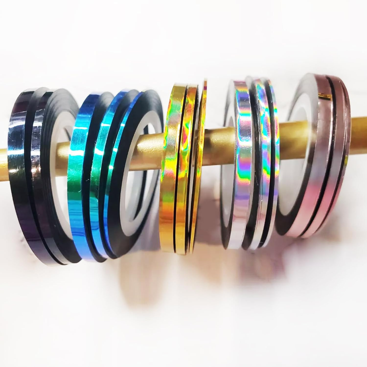 Nail Art Striping Tape Lines Kit 36 Pcs 1Mm 2Mm 3Mm Nail Tape Strips for Design
