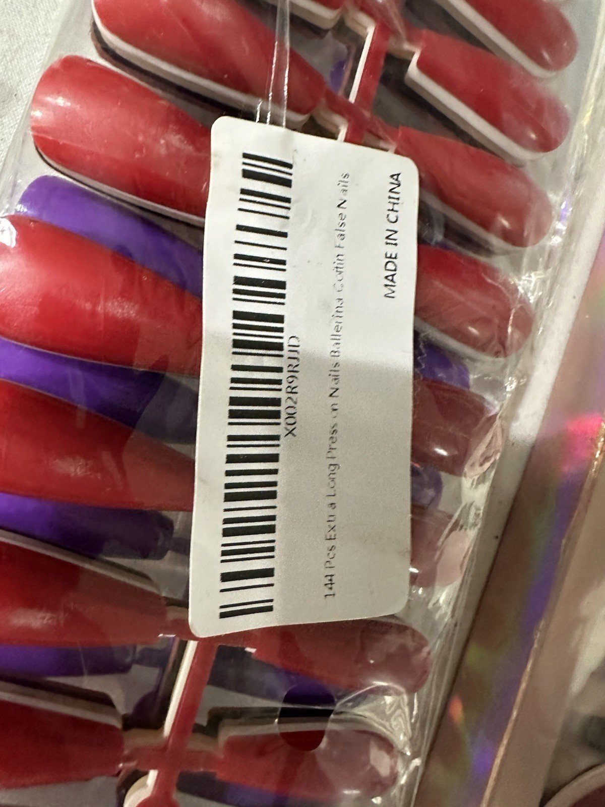 Lot Random Assortment False Fake Press On Nails/Glue Multicolor Pinks