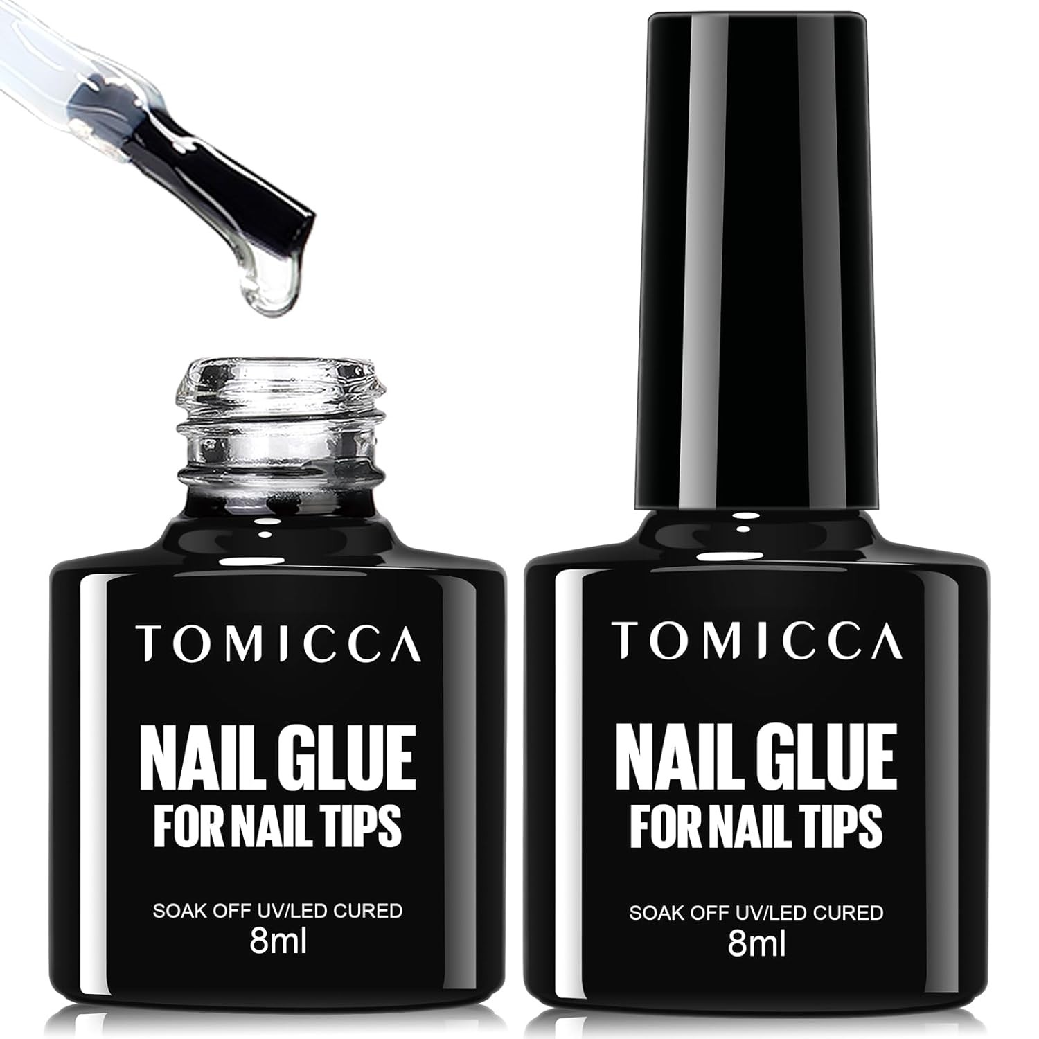Solid Nail Glue Gel, 30g Long Lasting Strong Adhesive for nail tips Press on Nai