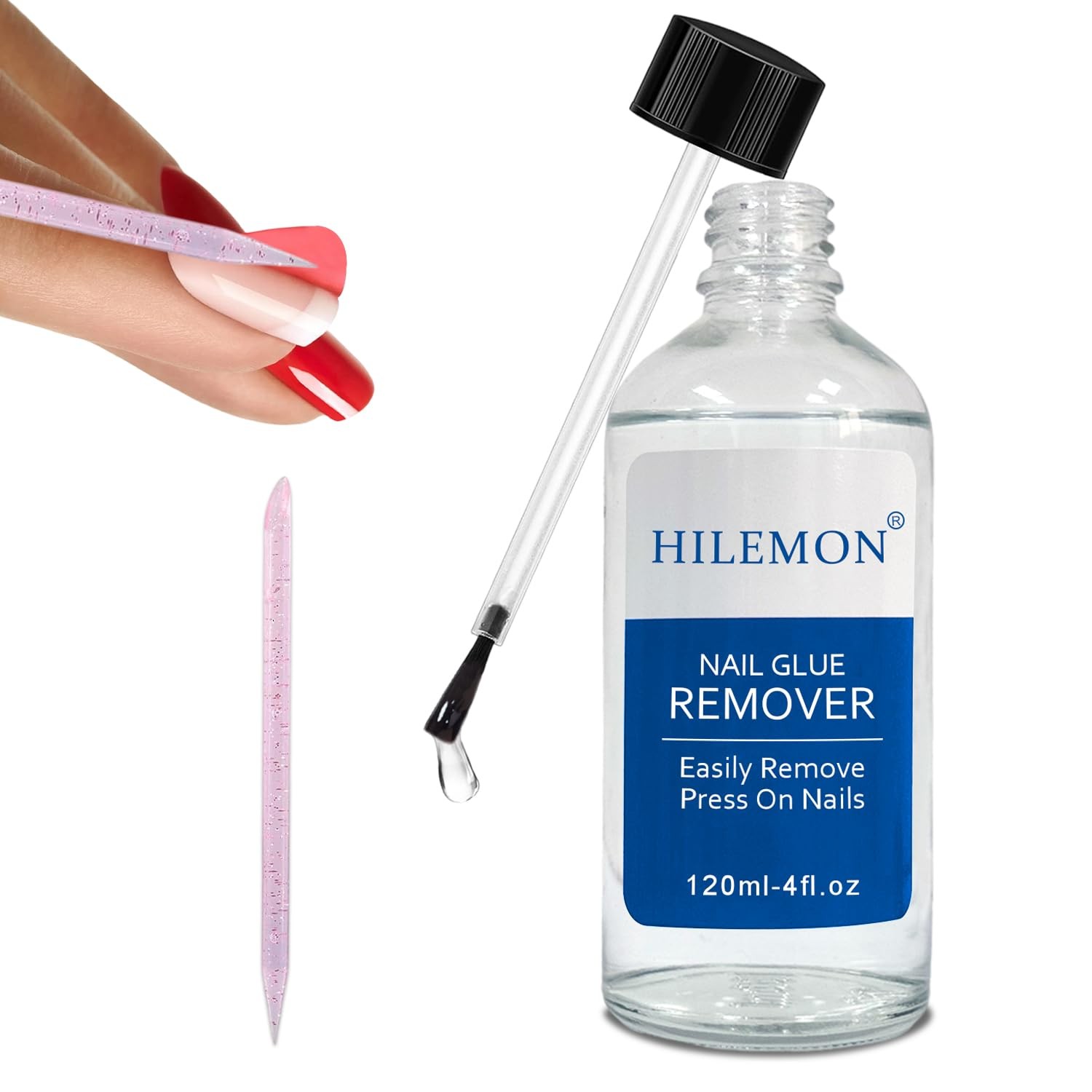 Nail Glue Remover for Press-On Nails, Easy Removal 1 Fl Oz (Pack of 1)