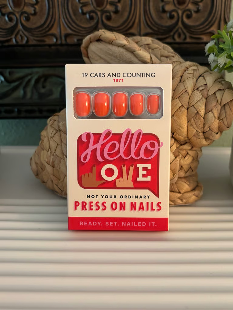 Hello Love “19 Cars and Counting” Press On Nails