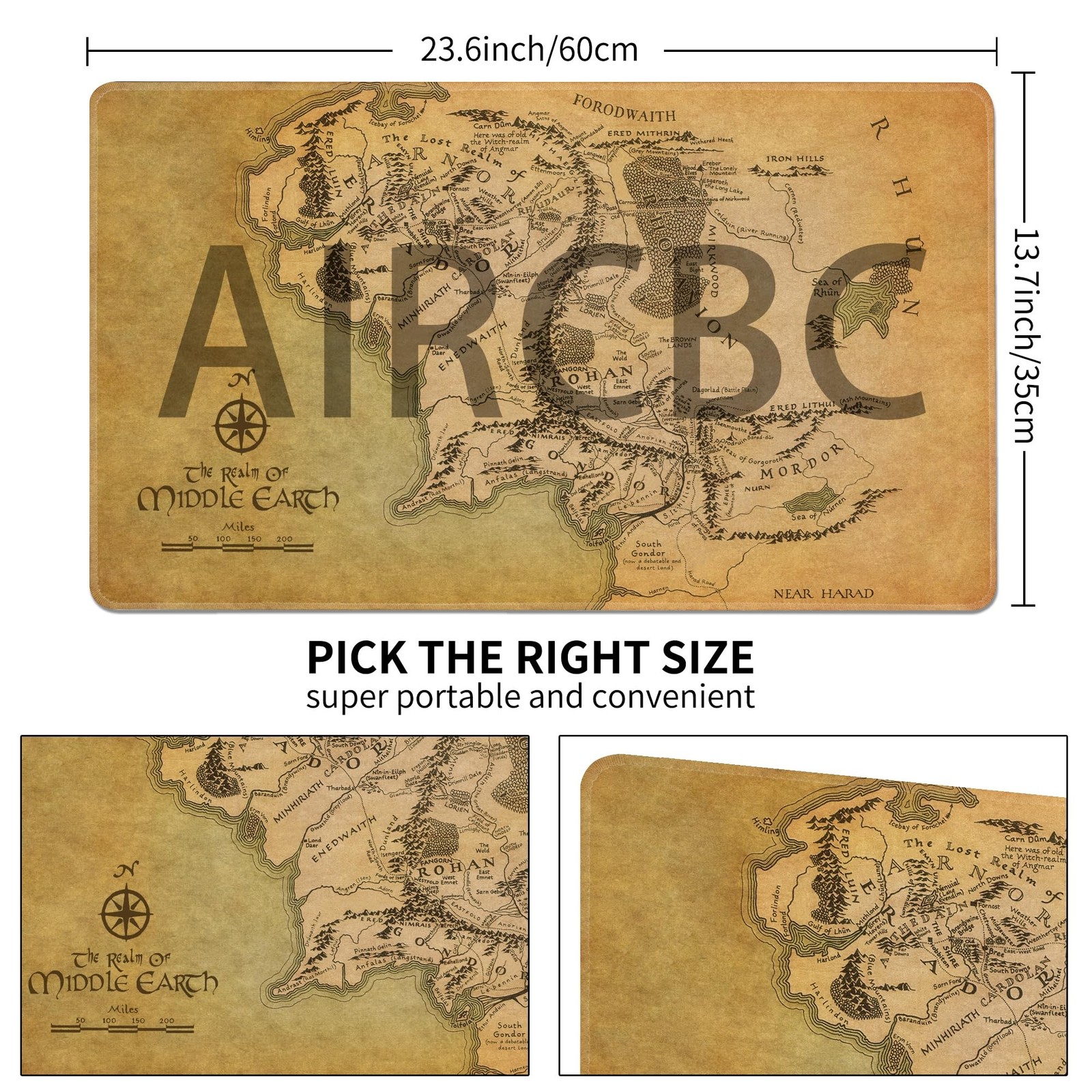 MTG Playmat Non-Slip Rubber Backing Printing Commander Board Game D… Fast Ship