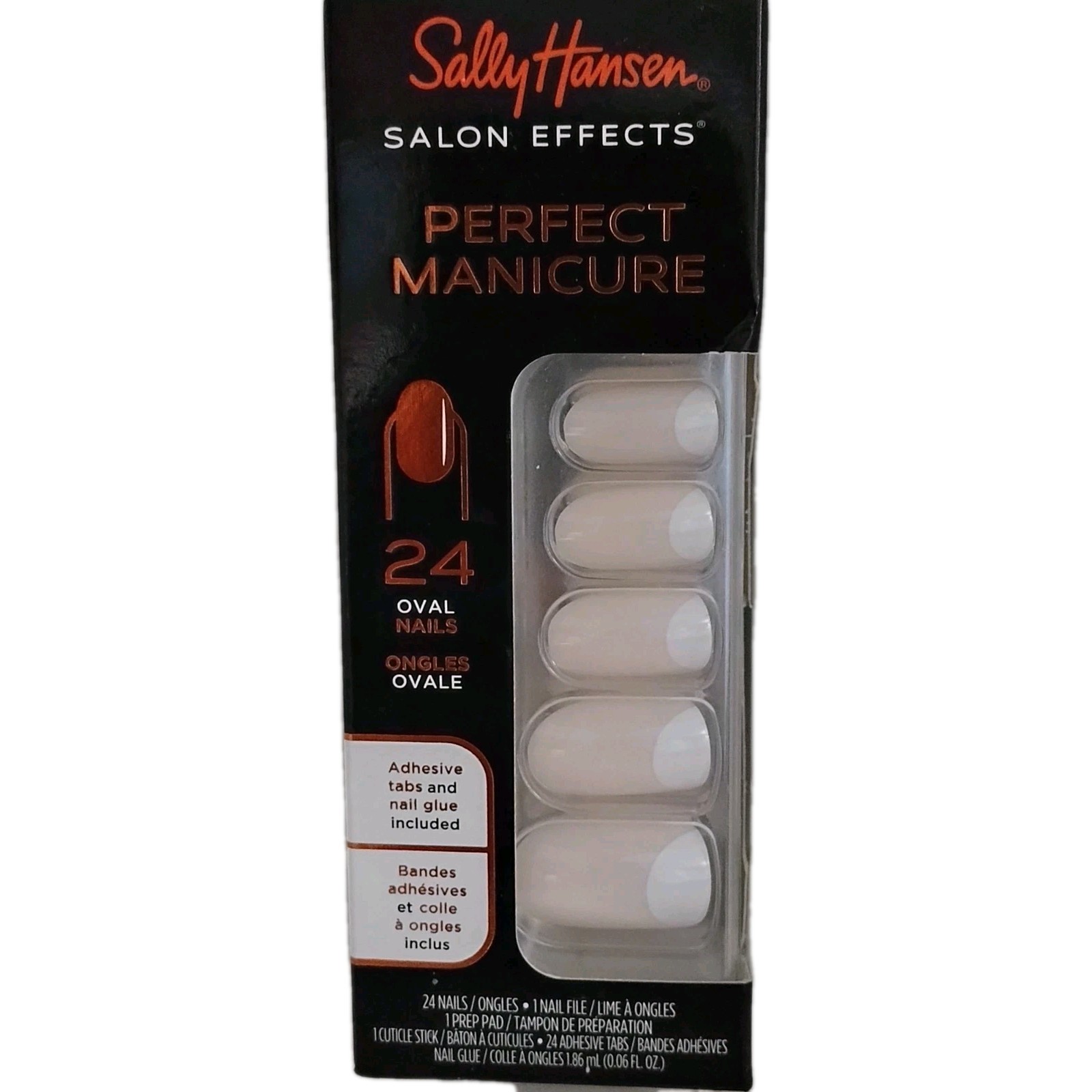 Sally Hansen SALON EFFECTS PERFECT MANICURE 24 OVAL Press-On Nail OV161 MOON-AMI