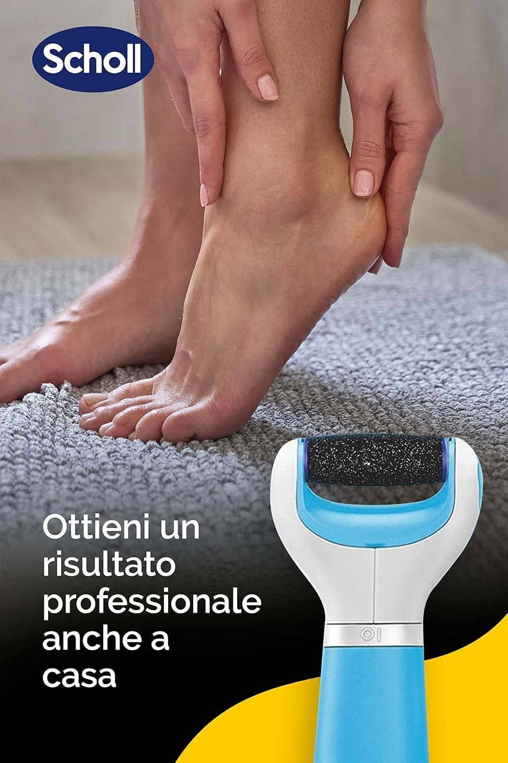 Scholl Velvet Smooth Roll Light Blue Pro Foot Care for Dry Skin, Azure Diamond