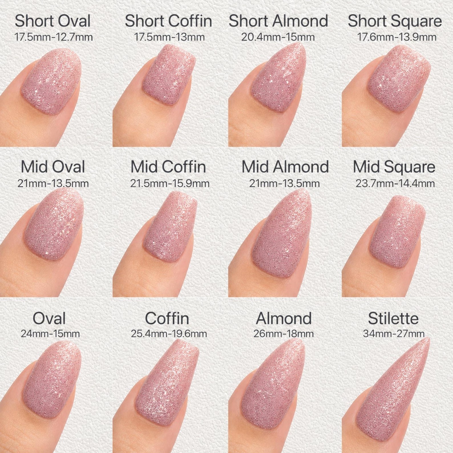 Handmade Amber Gradient 3D Flower Gold Wave Metal Medium Almond Press on Nails