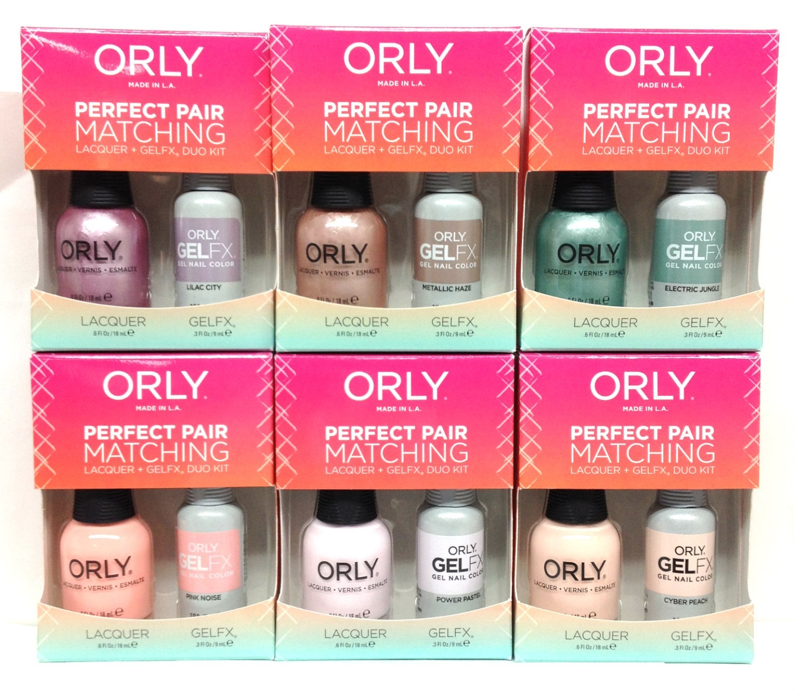 Orly Perfect Pair (Gelfx + NL) – PASTEL CITY HOLIDAY 2017 – Choose Any Duo
