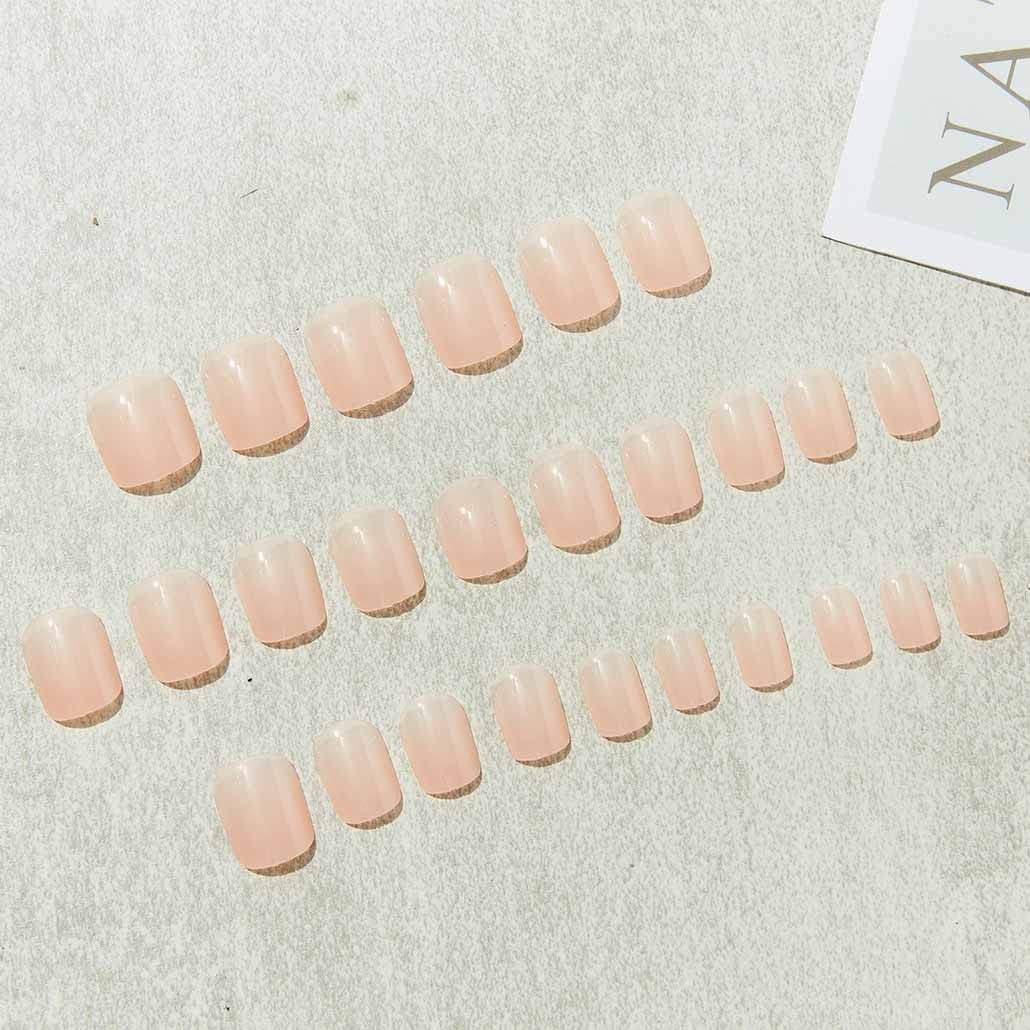 Versatile 24 Count Glossy Nude Acrylic Nails – Perfect for Parties and Gifting