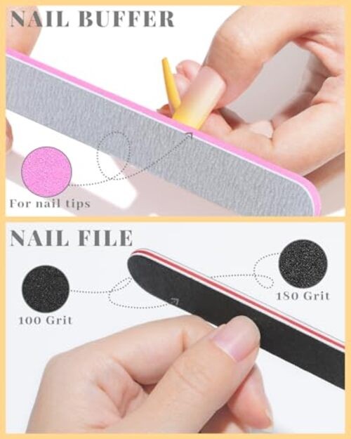 Extra Long Tapered Square Nail Tips, 240 240PCS Extra Long Square Nail Tips