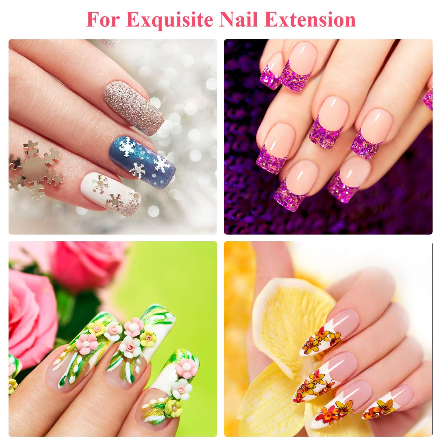 240 Pcs Silk Nail Extension Wrap Fiberglass Nail Wrap for Splits Breaks Repair