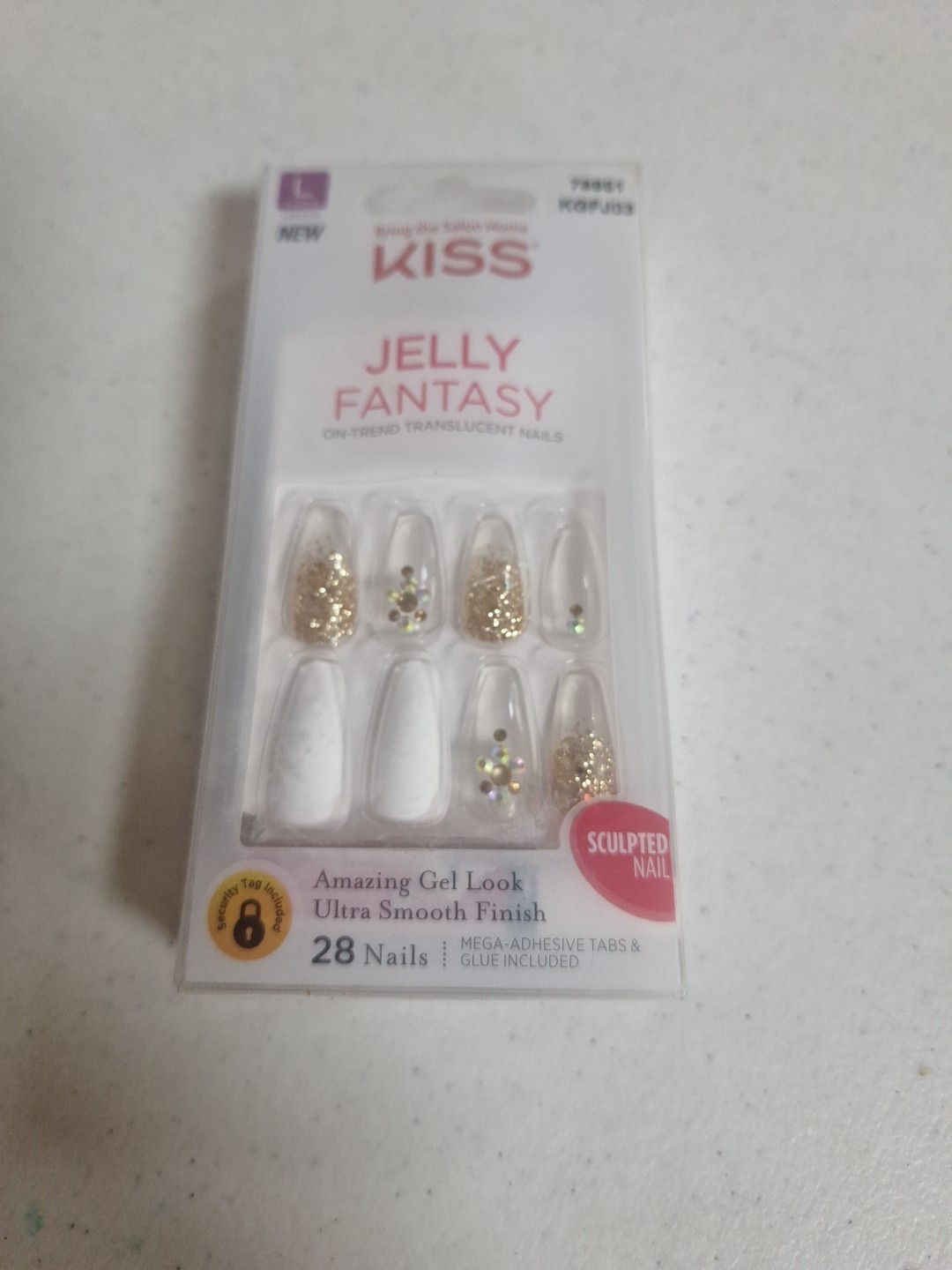 Kiss Jelly Fantasy On-Trend Translucent Long Nails, KGFJ03 79951