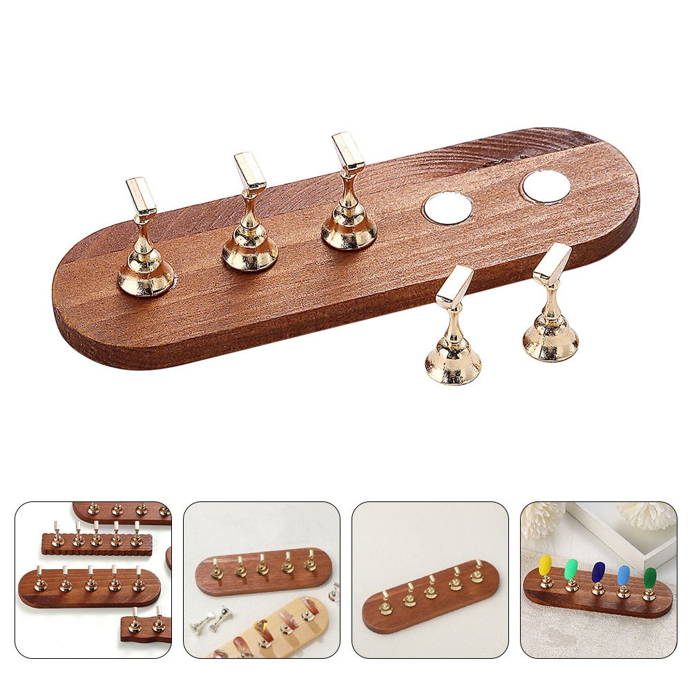 Nail Art Props Press on Nails Display Holder Hand for Practice Manicure Plate