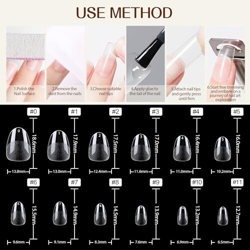 Extra Short Almond Nail Tips 216 Pcs Pre-Filed Full Cover Soft Gel x XS Almond