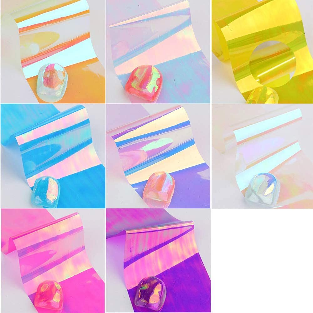 Broken Glass Style Nail Foil Stickers for Artistic Nail Design Decorations