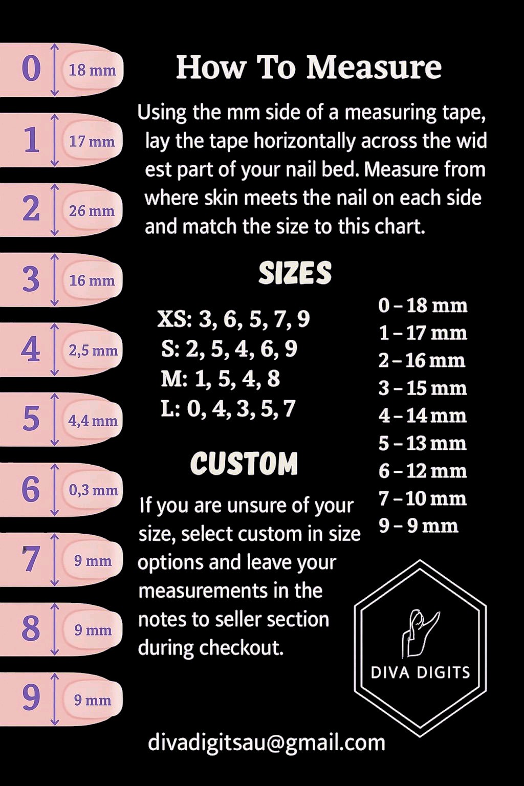 Pride Gel stilleto long 4.5cm Hand painted and Embellishments Sizes S,M,L