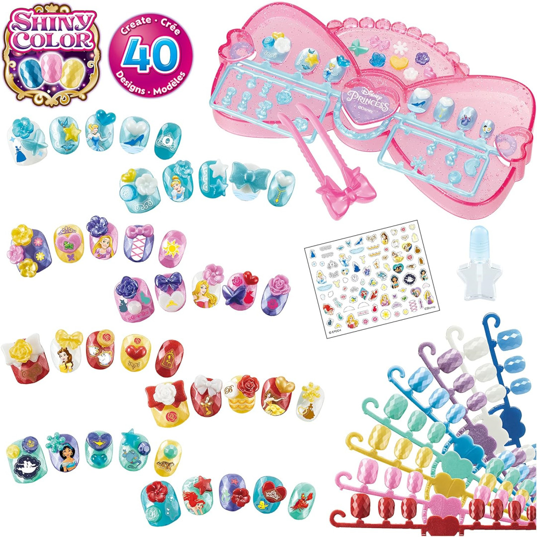 Aquabeads Nail Studio – Disney Princess 40 Creations Set New Kids Childrens Toy