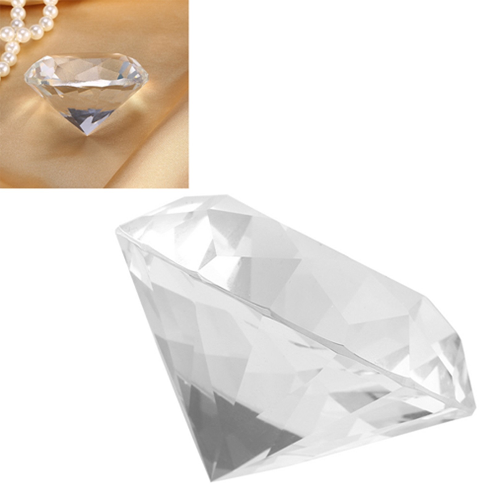 Glass Crystal Shiny Hand Model For Nail Art Display White Excellent