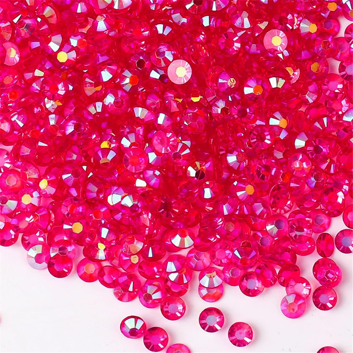 3000 Pieces SS6 2Mm Flatback Rhinestones AB Clear round Gems Crystals for Nail A
