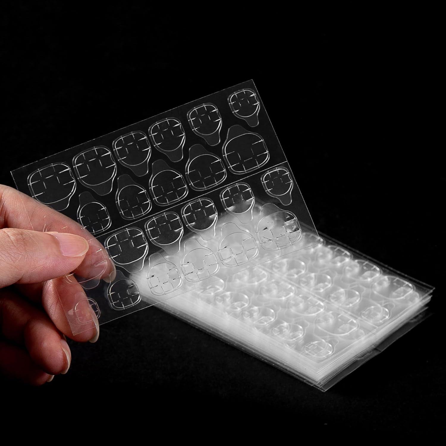 1200 PCS (50 Sheets) Nail Adhesive Tabs Nails Sticky Tabs Waterproof Breathable