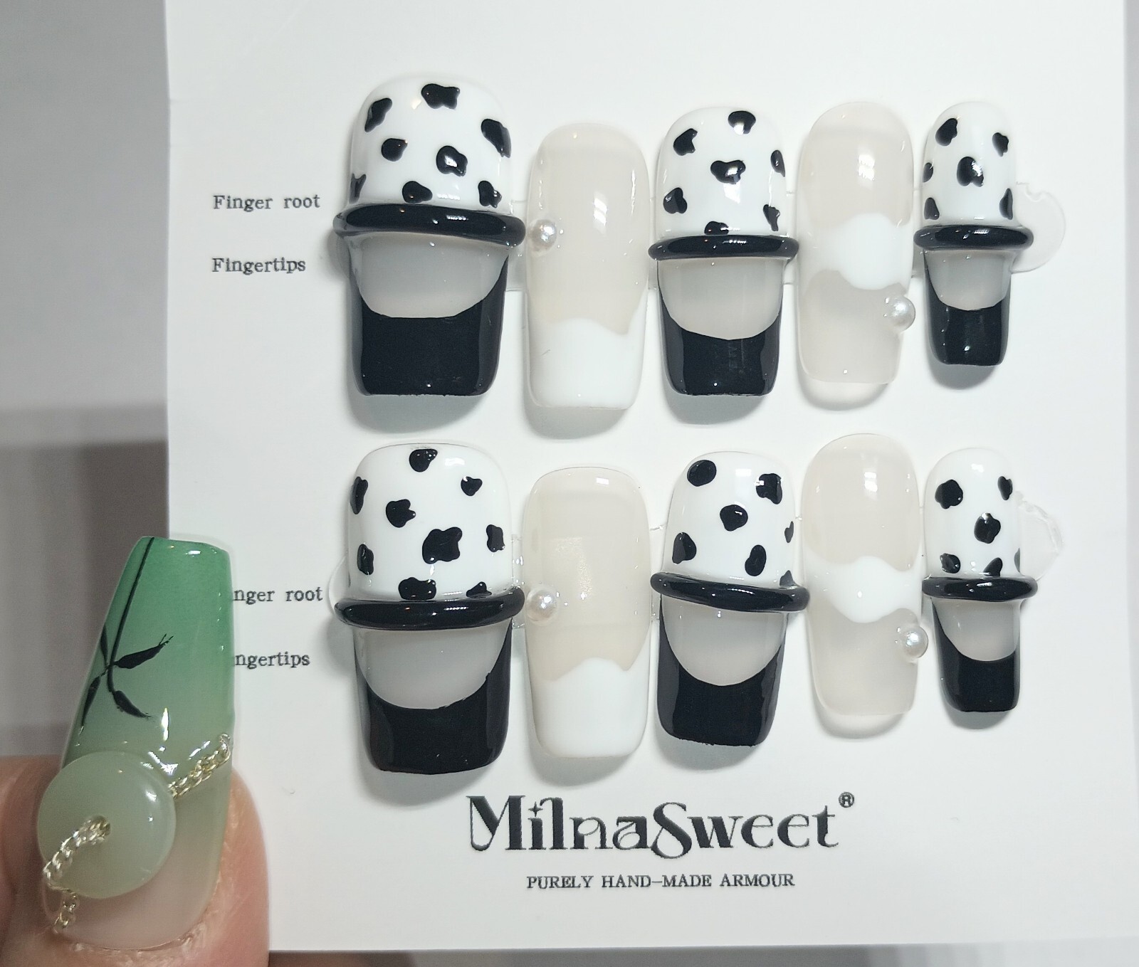 Press on Nails Handmade Fake Fingernails Gel Polish