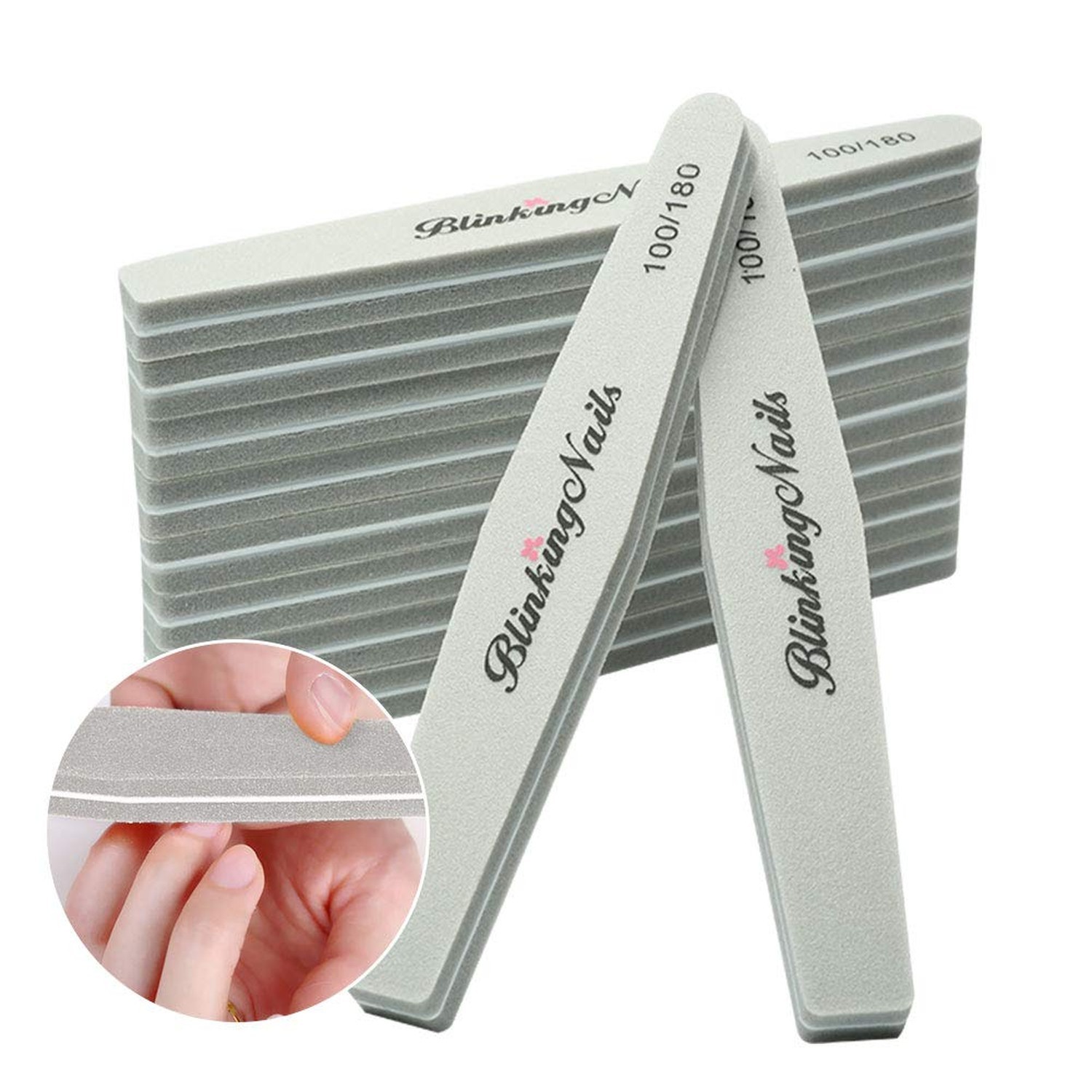 Sponge Nail File and Buffers 10Pcs for Nail Art Care Double Sides Design 100/…