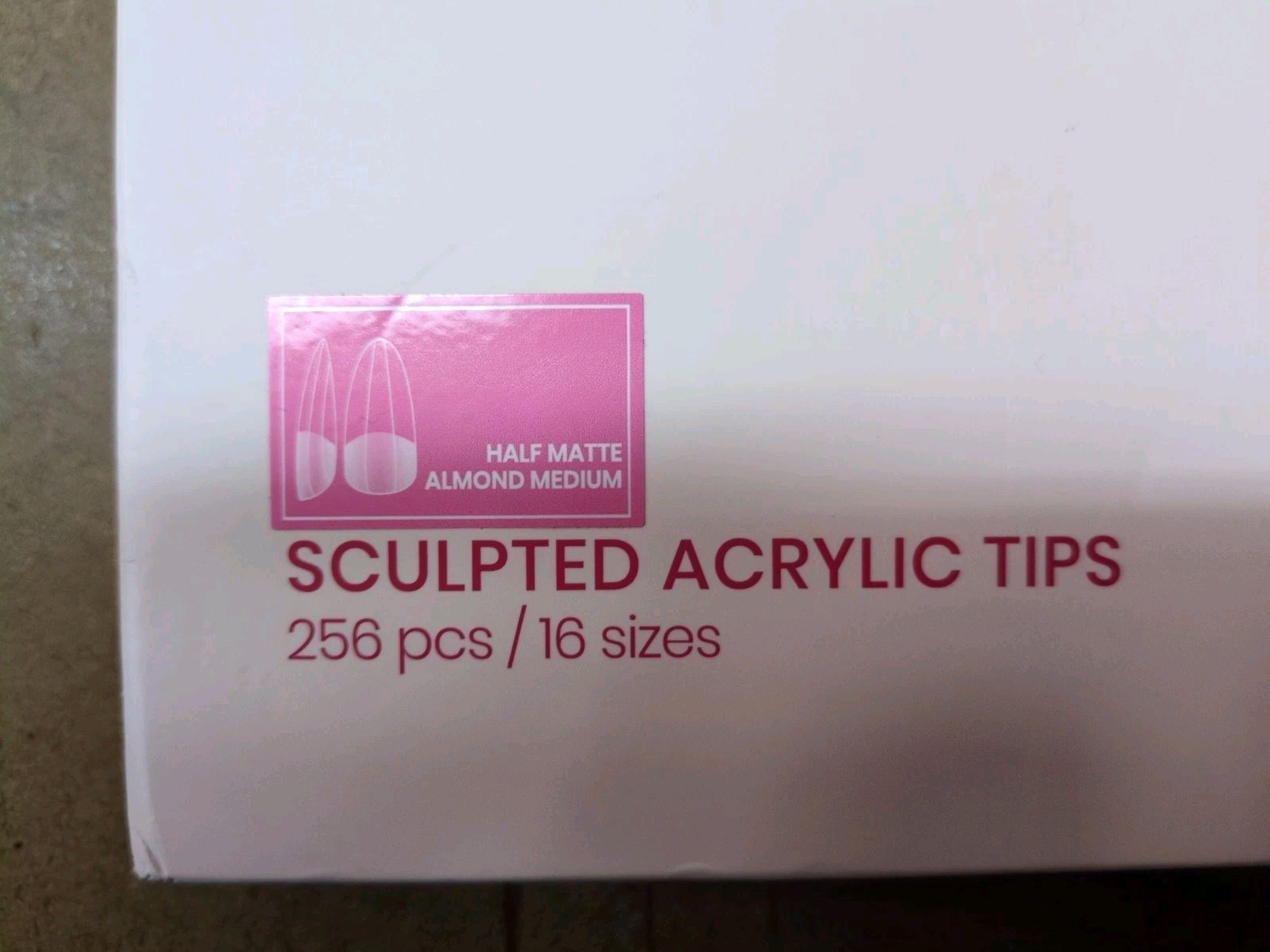 Beetles Gel Polish Tipex Lite Sculpted Acrylic Tips 256 pcs / 16 Sizes SET OF 2
