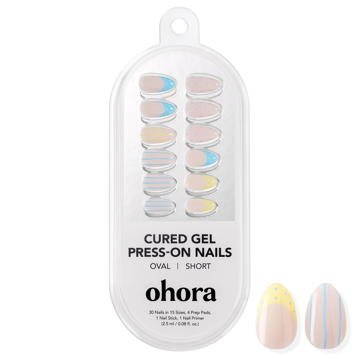 ohora Gel Nails NP Summer Pajamas Medium Oval