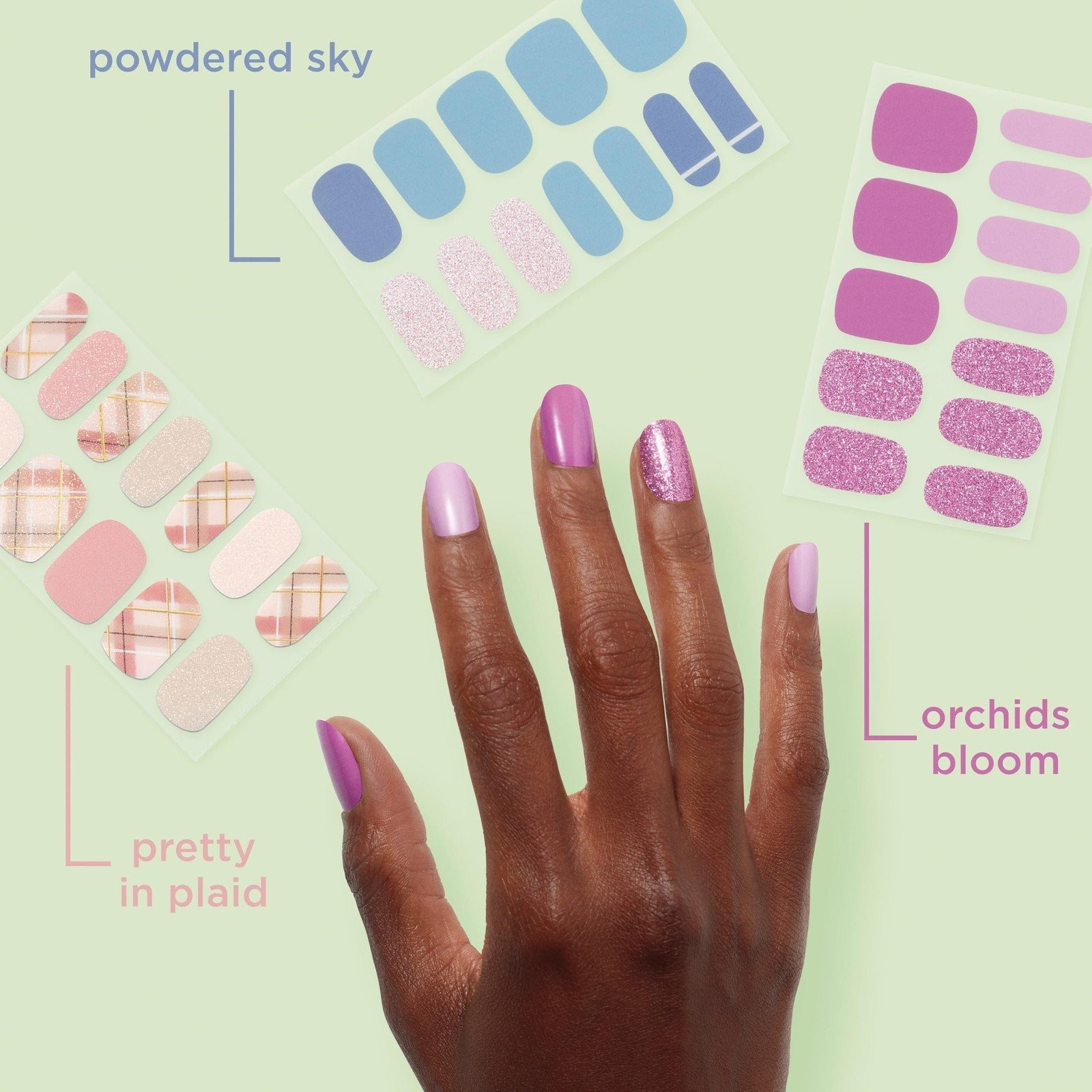 Sally Hansen Salon Effects, Orchids Bloom​, Nail Strips, No UV Light Needed,…