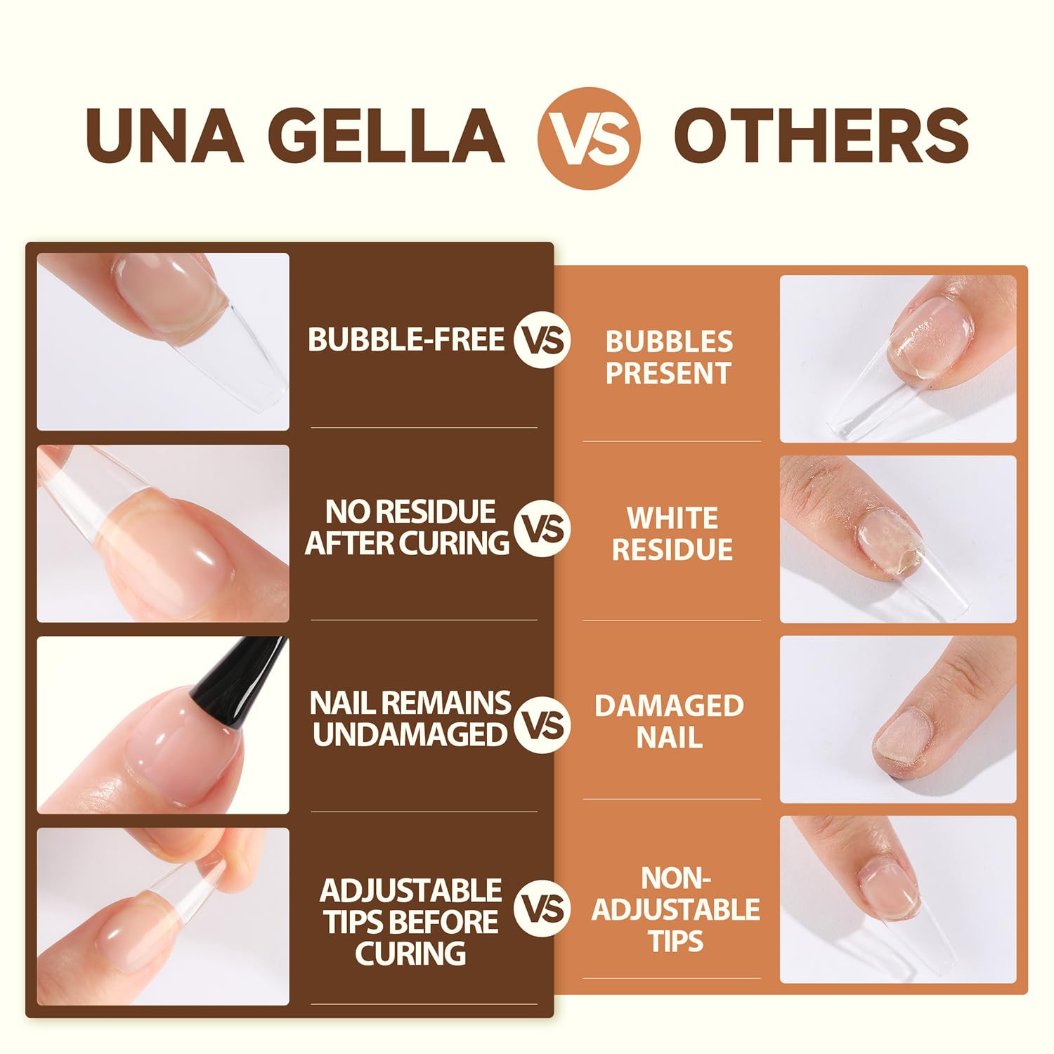 pegamento en gel para unas acrilicas 6 en 1 base coat de larga duracion u v 15ml