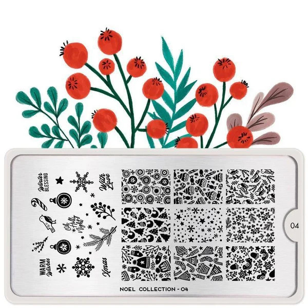 MoYou London Nail Stamping Plate – Noel 04