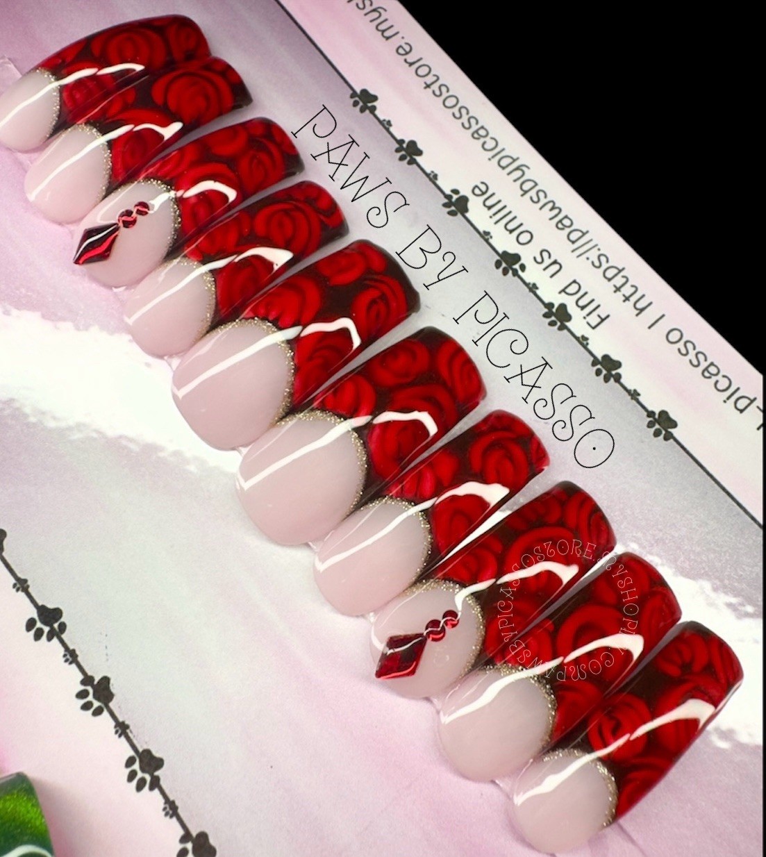 90s Curved Press On Nails