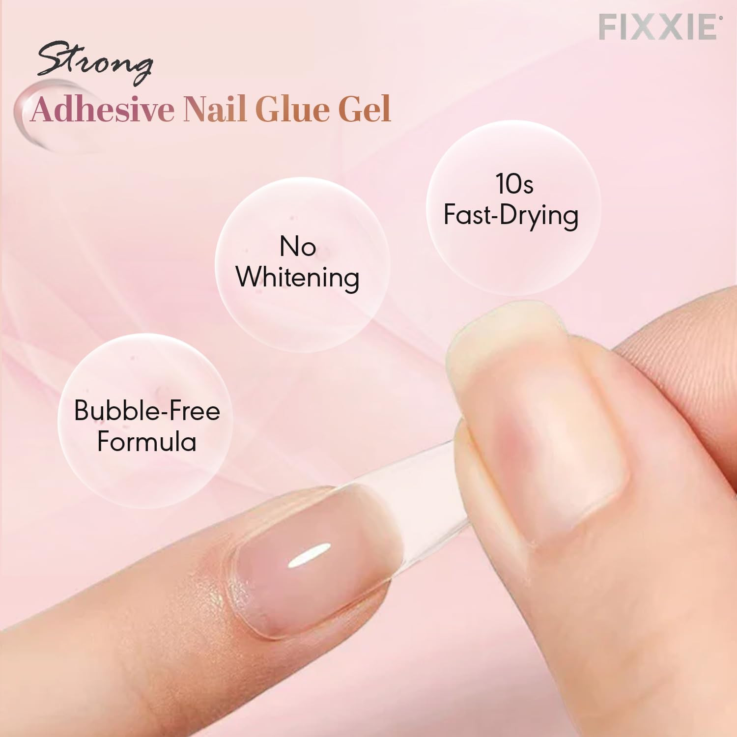 Super Strong Nail Glue Gel with Remover 15G/15Ml Extra Strong UV Free Nail Glue