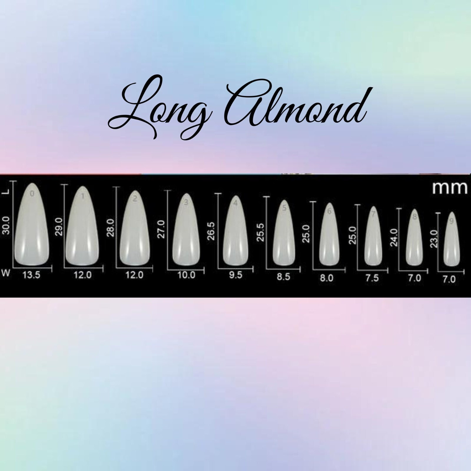 Sparkly Christmas Bunnies Press-On Nail Set – Long Almond (Size 0-8)