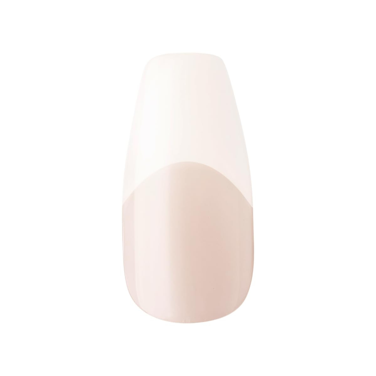 Salon Acrylic French Manicure Set, ‘Leilani’, Medium Length, Nude Square Press-O