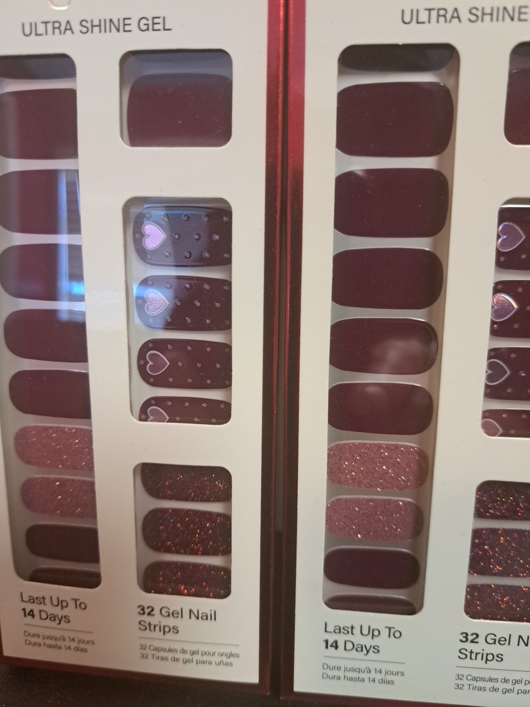 Dashing Diva Gloss GS547 Innocent Flirting Valentine’s Day Gel Nail Strips 2/pk