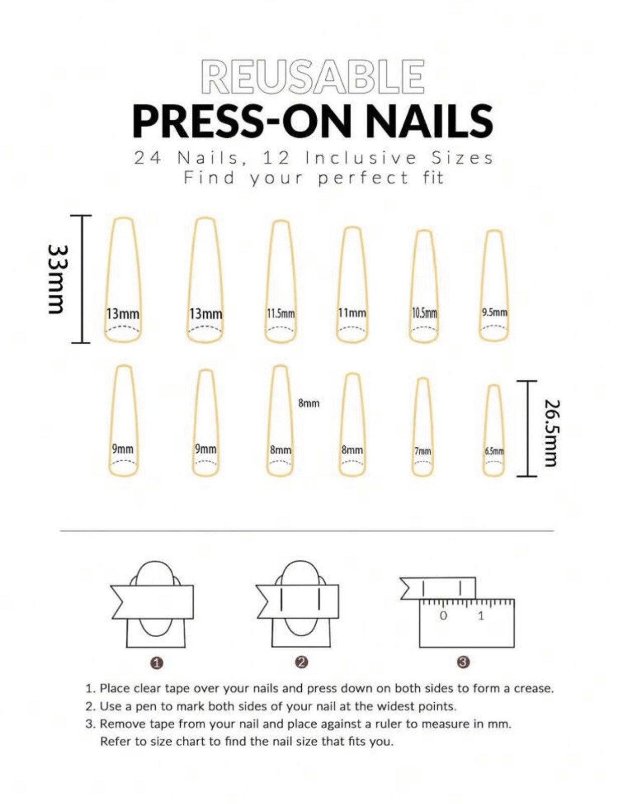 Sanrio 24pcs Hello Kitty Long Coffin Press-on Nails , Blue Leopard, French Style