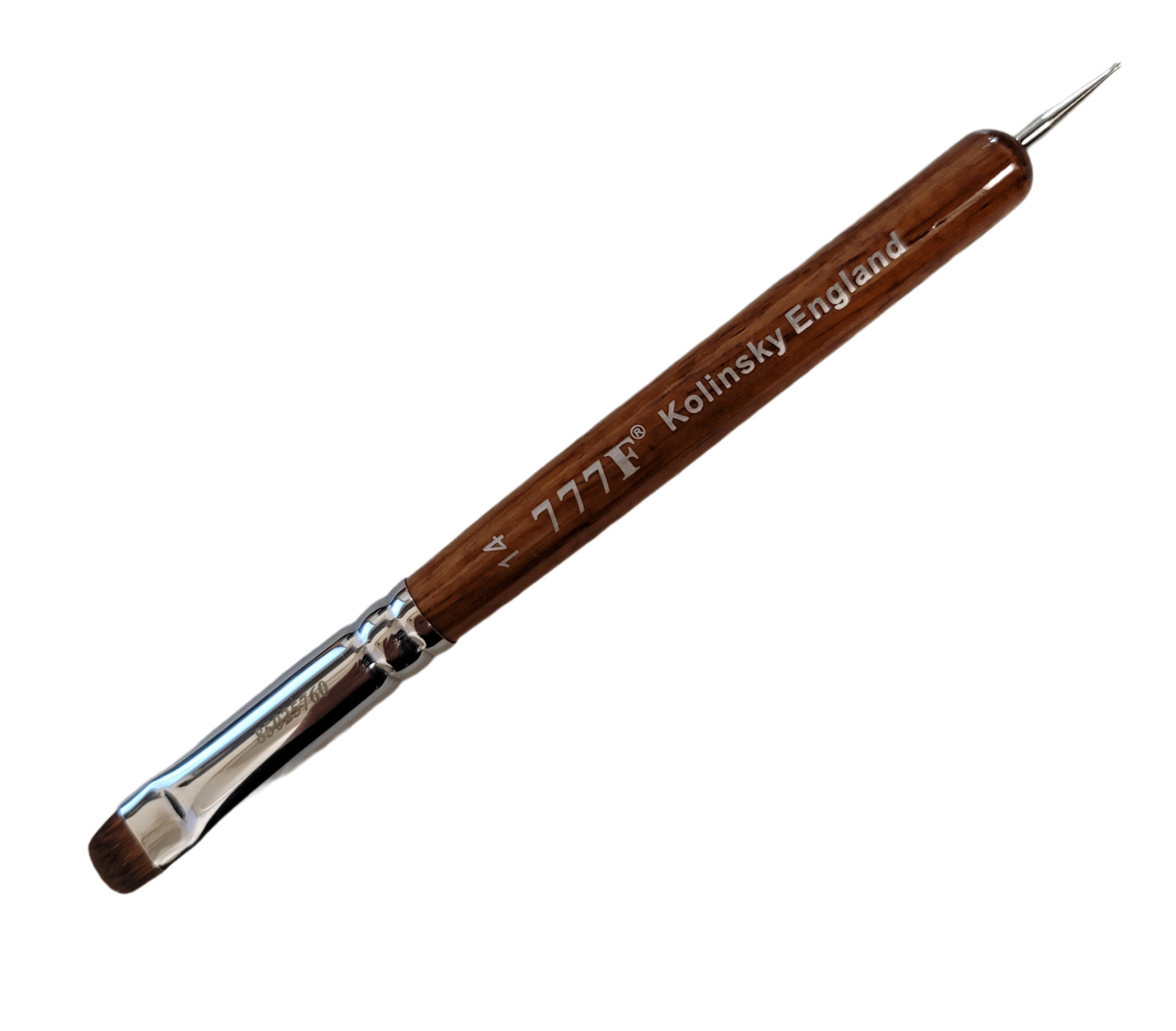 Manicure & Pedicure French Brush 777F Red Wood Handle With Dotting Size #14