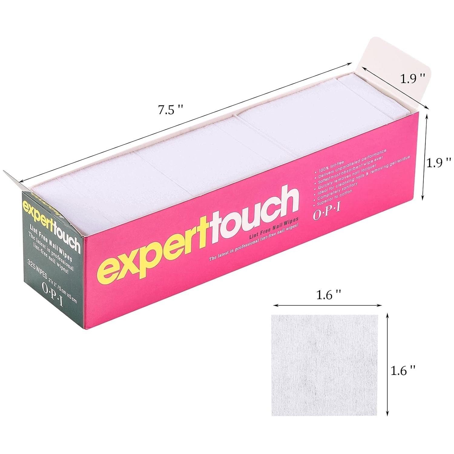 650 Lint Free Nail Wipes – Gentle Gel Polish Remover, No Skin Irritation