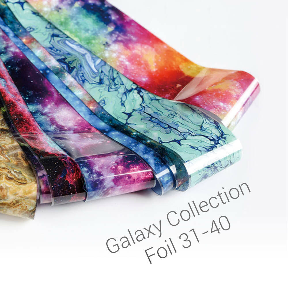 Galaxy Style Transfer Foils and Transfer Gel