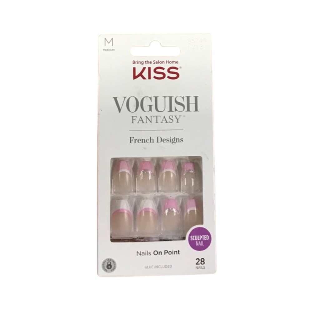 KISS Voguish Fantasy French Designs Nails On Point 28 Nails