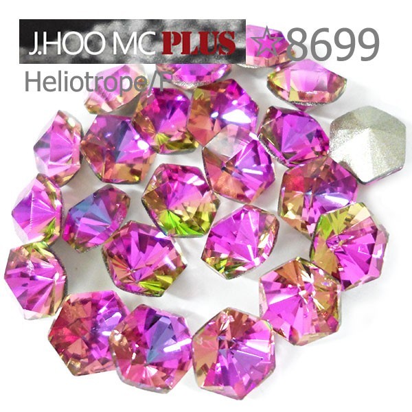 J.HOO Crystal 8699 Kaleidoscope Hexagon V-Cut Fancy 6.9x6mm Nail Art (10pcs)