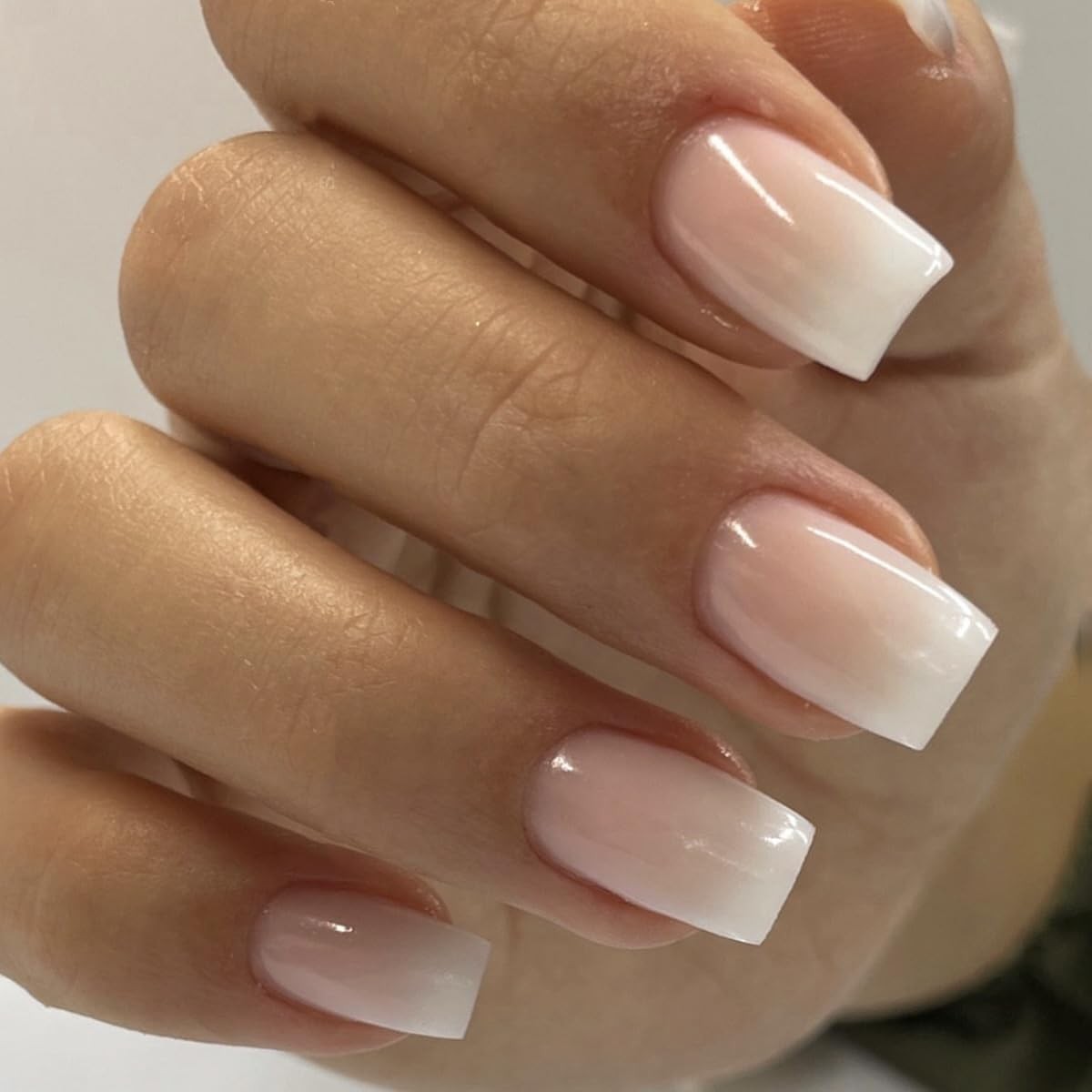 6 Packs (144Pcs) Press on Nails Square, Short 1 Fl Oz (Pack of 1), Style14