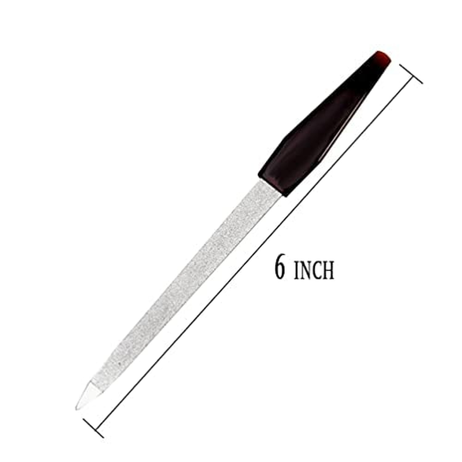 Pinkee’s (2 Pack) 6 inch Stainless Steel Metal Nail File for Fingernails, Toe…