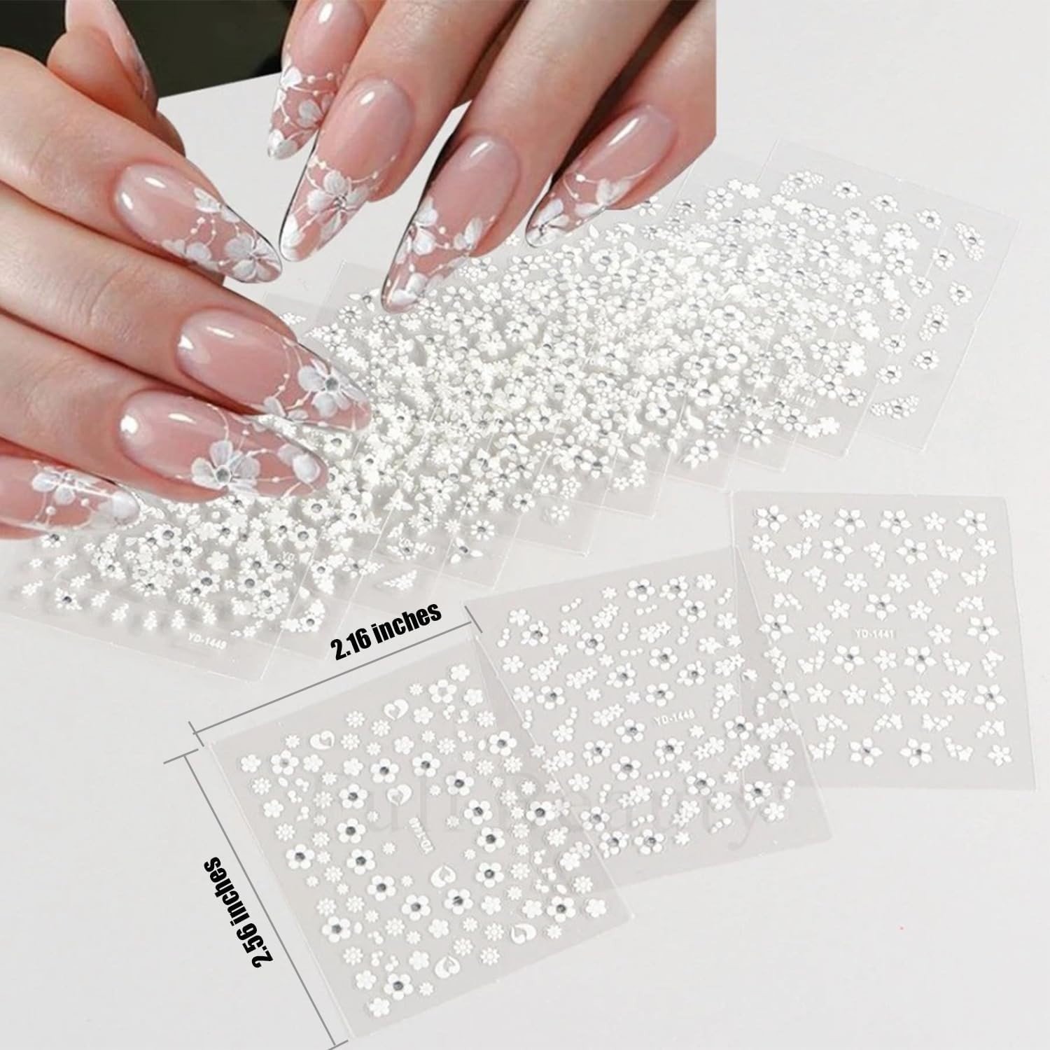 Luxury 102 Sheets Nail Art Stickers & Storage Book – 5200 Unique Floral Designs