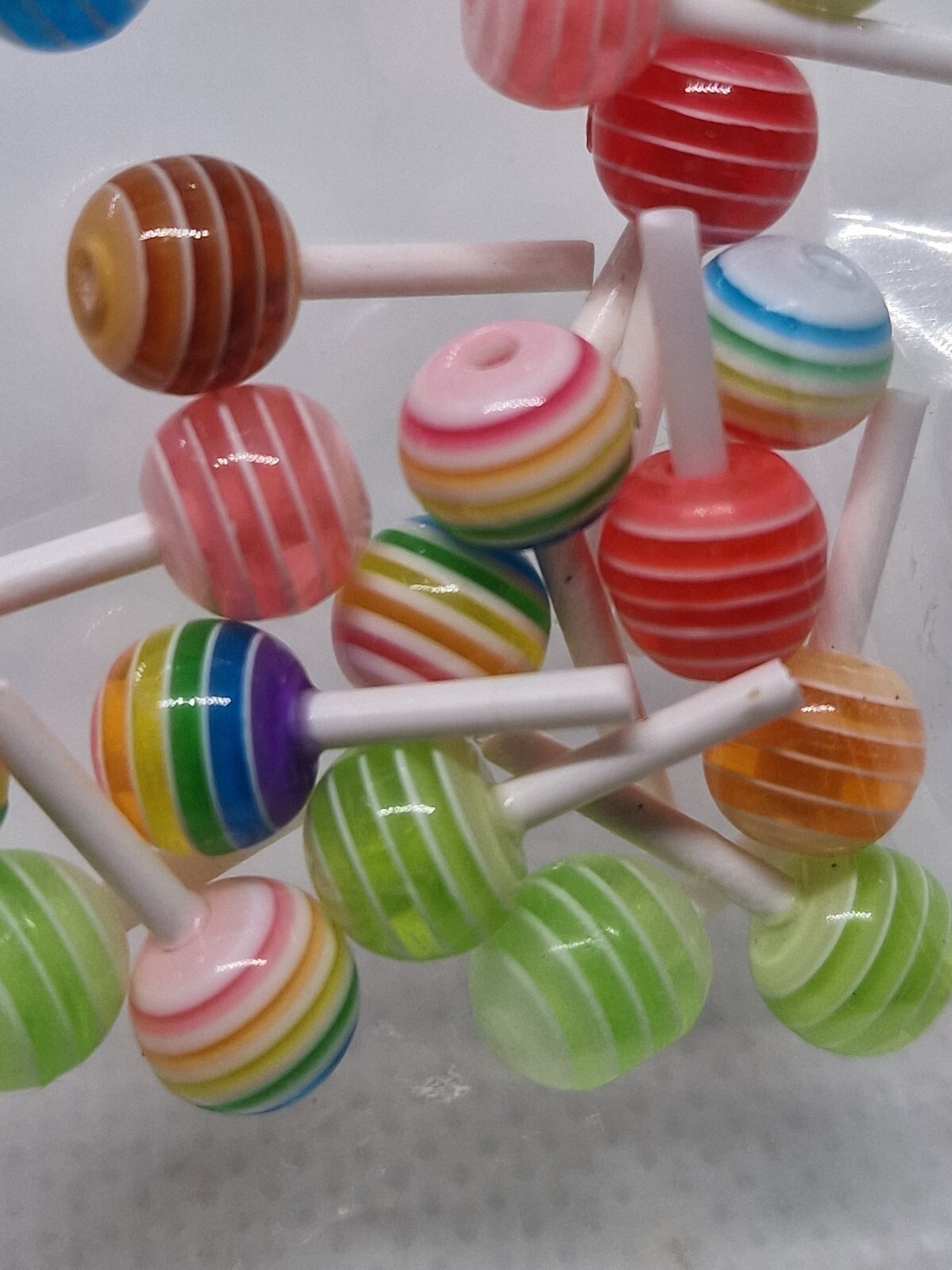 2 Count 3D Lollipop Candy Nail Art Charms Decorations Accessories Decors