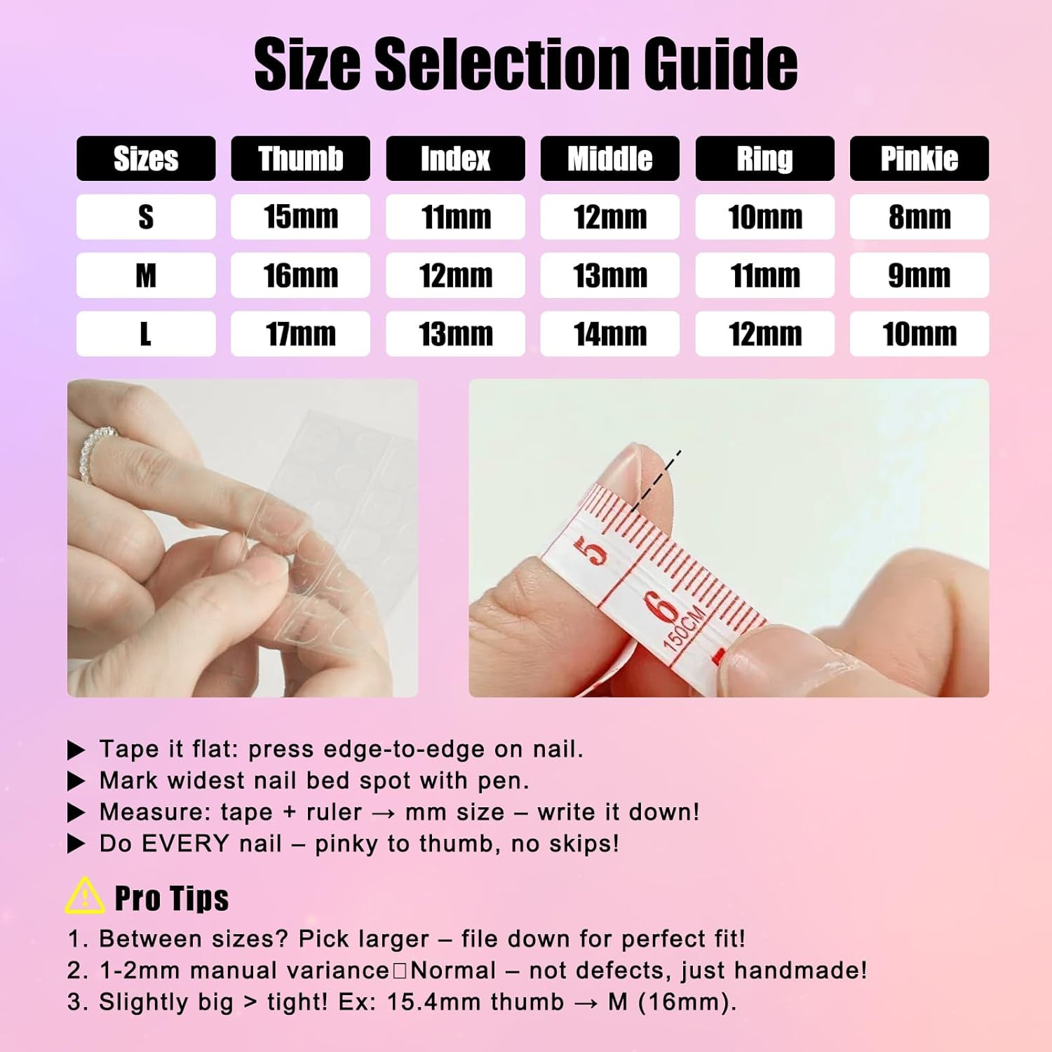 Pink Cat Eye Press on Nails – Valentine‘S Day Gifts for Her, Almond Medium with