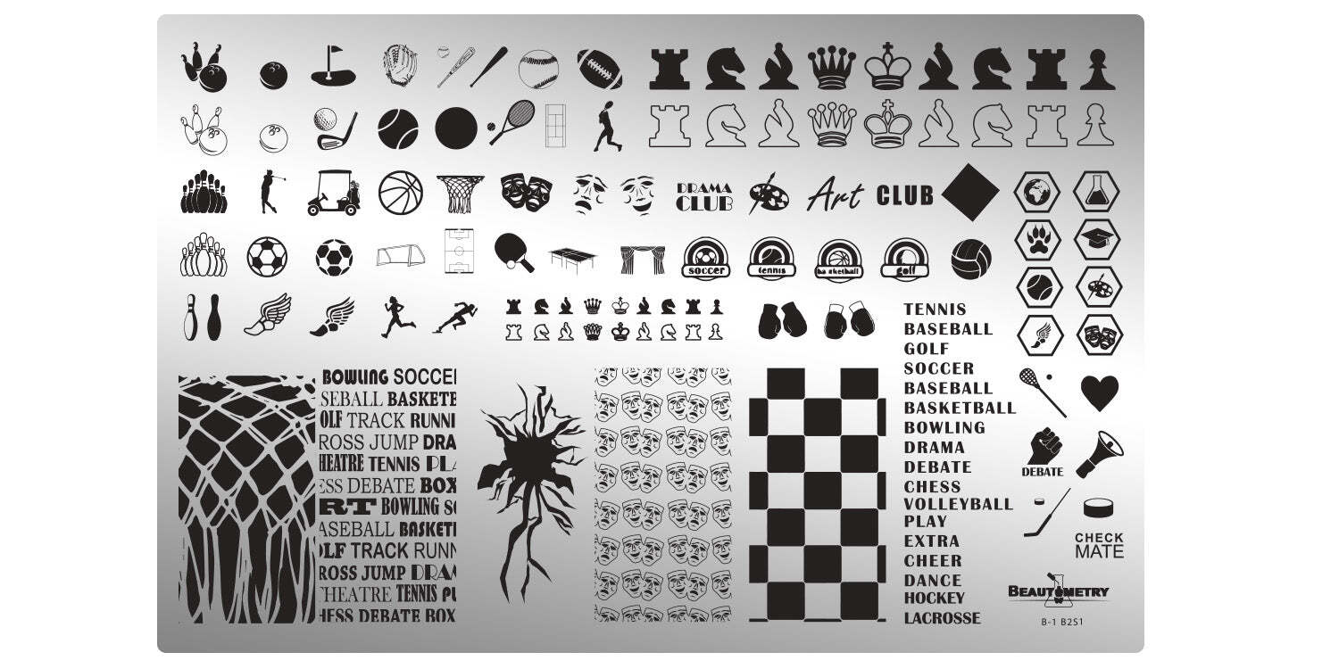 BABY & CHILDREN nail art stamping plates multiple brands school, books, birthday