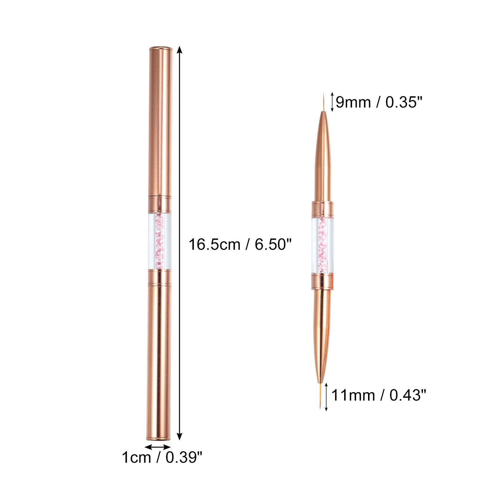 Double Ended Nail Art Brush Gel Polish Painting Tool Brush for DIY Manicure