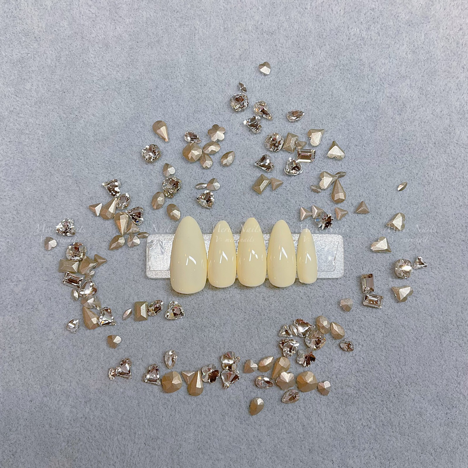 100PCS K9 Glass Crystal Pointed Back Rhinestone Nail Accessories DIY Decoration